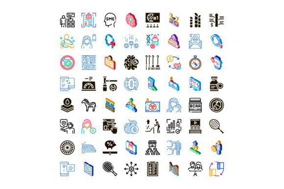 Business and Finance Concept Line Icons