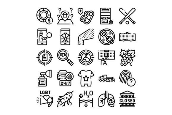 Collection of Business and Social Concept