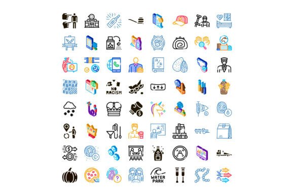 Collection of Diverse Small Illustration