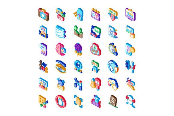 Collection of Isometric Business and Tec: A Versatile Toolkit for Modern Design