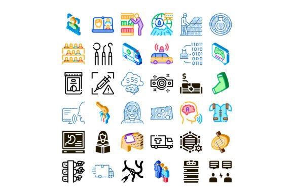 Diverse Modern Concepts Impacting Global and Isometric Doodle Icon Set for Design and Innovation