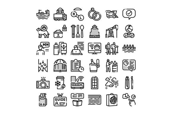 Diverse Outline Icons Set Representing B: A Comprehensive Guide