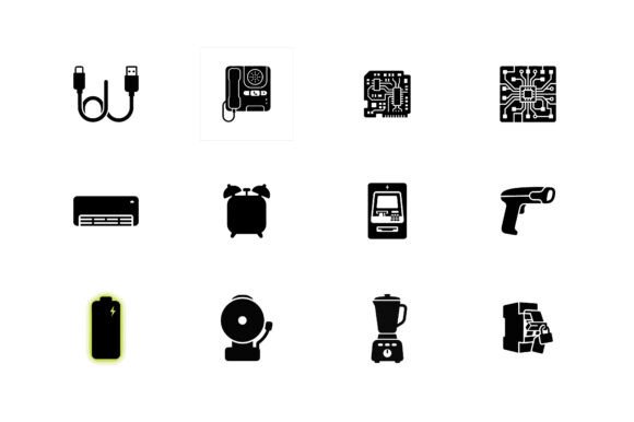 Electric Icon Set Bundle: Modern Vector Symbols for Power, Engineering & Digital Design