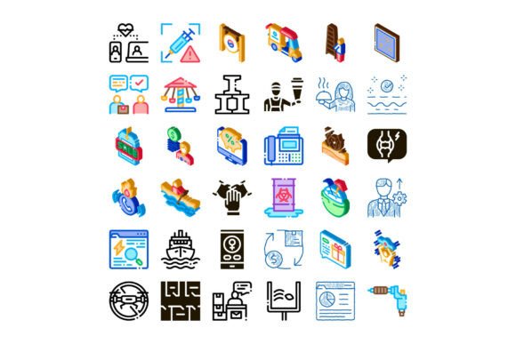 Isometric Icons Set: A Multicolored Design Toolkit for Modern Digital Projects