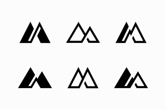 Modern M Logo for Mountain Outdoor