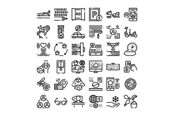 Technology and Business Services Line Ar for Modern Design