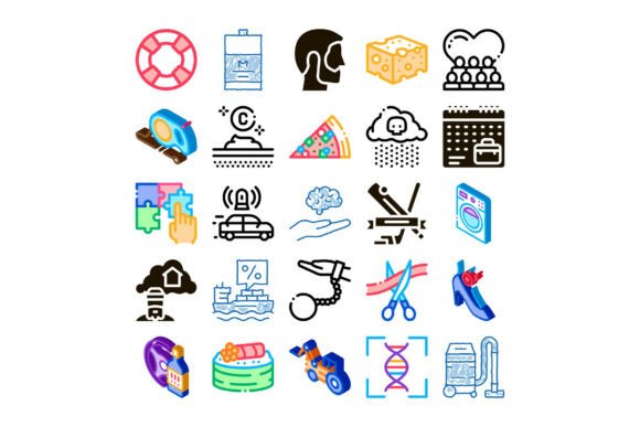 The Power of Visual Storytelling: Exploring the Diverse Collection of Conceptual Minimal and Multifaceted Colorful Icon Set